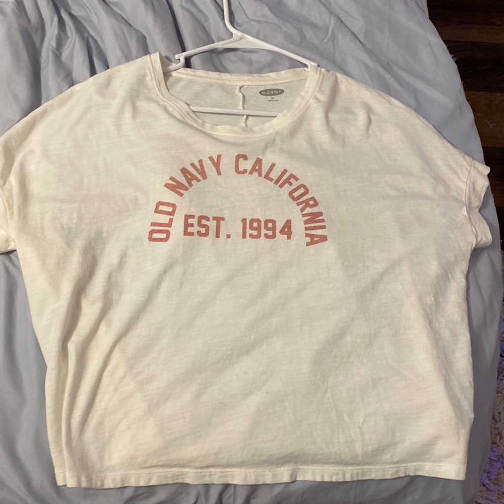 old navy oversized crop top